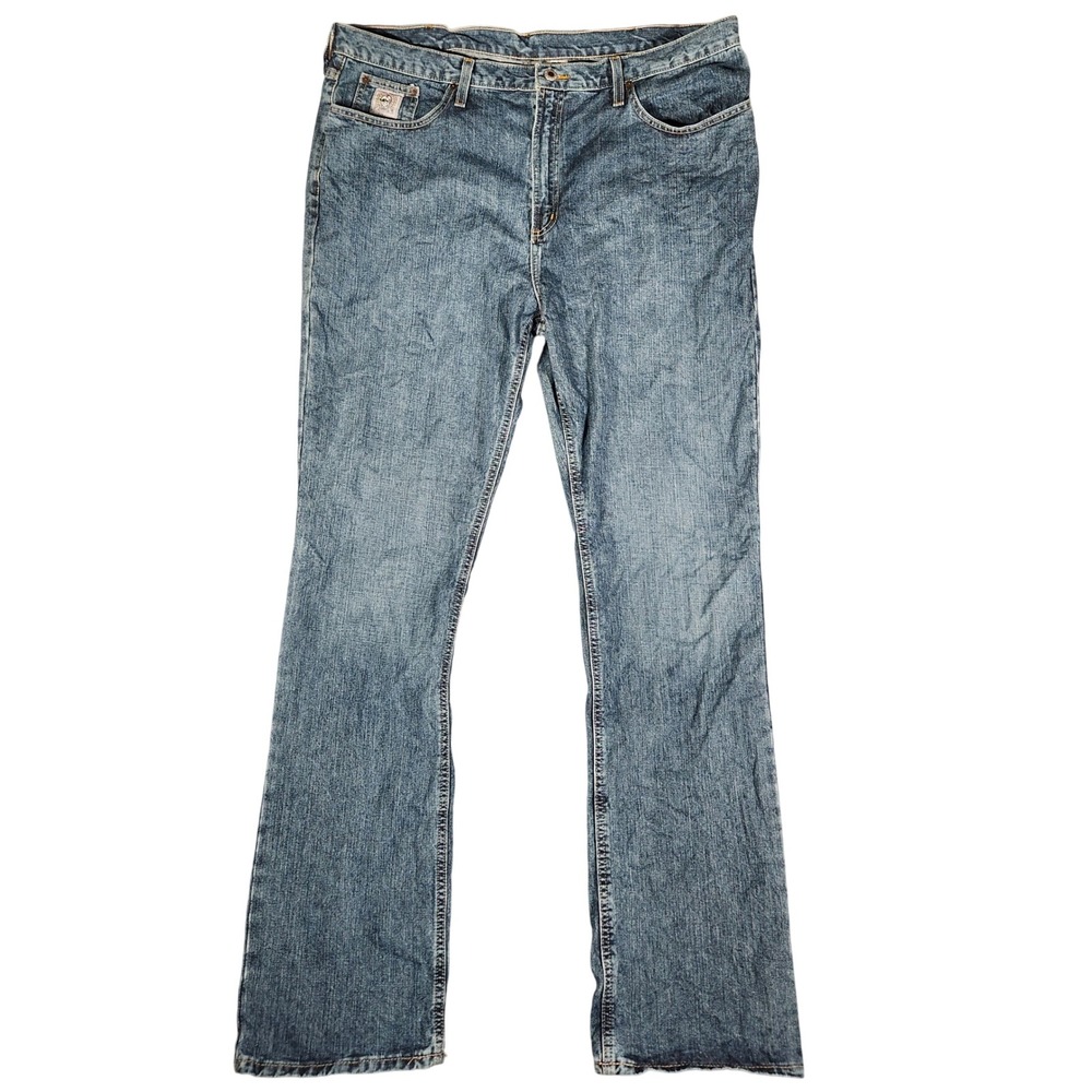 Cinch Jeans Mens 42X38 Blue Excellent Medium Wash Straight Leg Denim MB98034001
